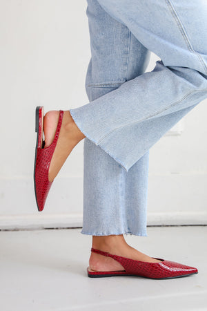 FINAL SALE - How It Goes Sling Back Flats