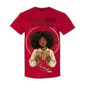Walk By Faith Not By Sight T Shirt Black Woman Christian Graphic Tee Bible Verse Shirt 2 Cor 5 7 Faith Shirt Religious Gift For Women