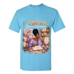 Virgo Dream Bedroom T Shirt Virgo Zodiac Graphic Tee Purple Virgo Girl Shirt Healing Virgo Energy Shirt Astrology Virgo Traits Shirt Gift For Virgo Women