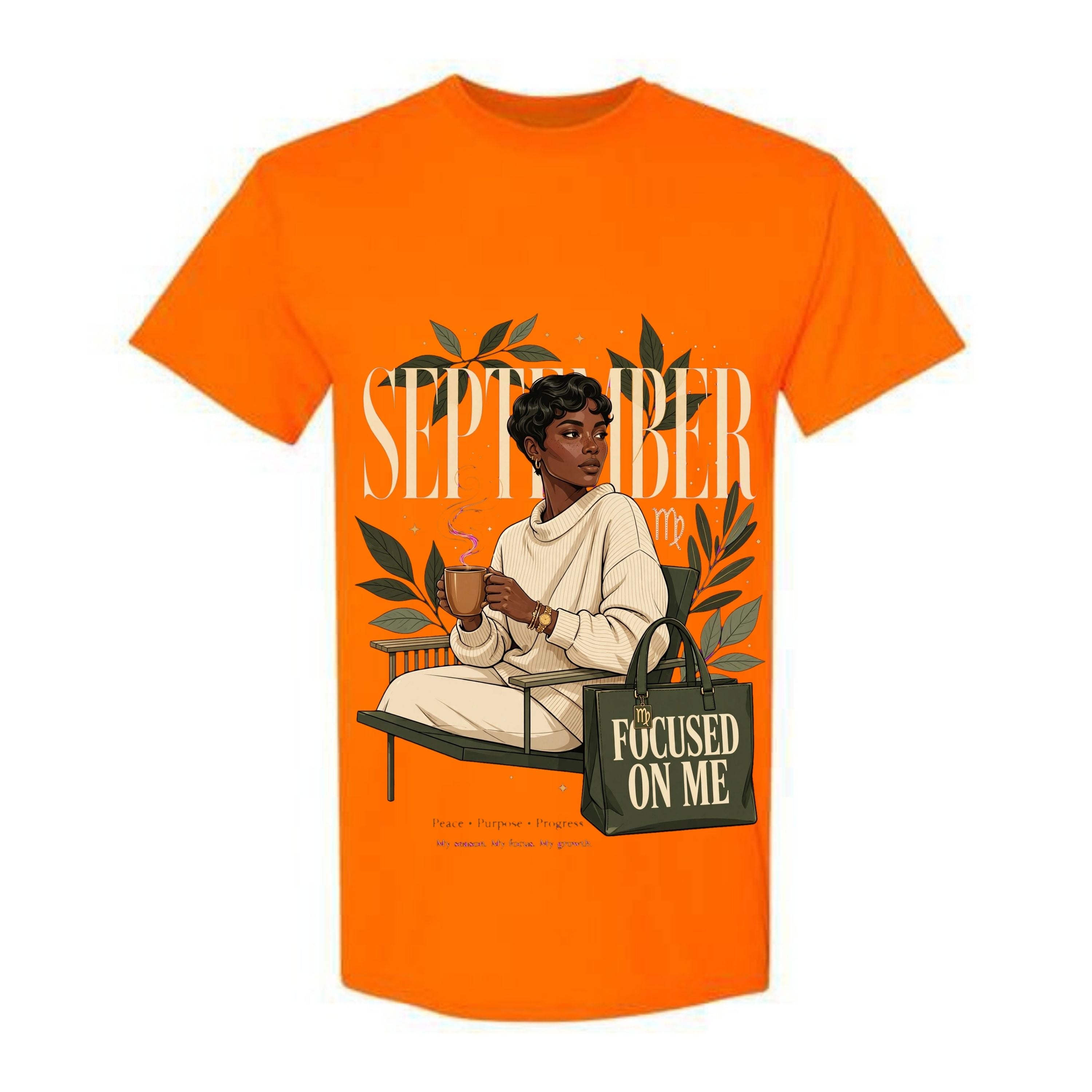 September Virgo T Shirt Focused On Me Graphic Tee Virgo Zodiac Shirt Peace Purpose Progress Shirt My Season My Focus Shirt Gift For Virgo Women
