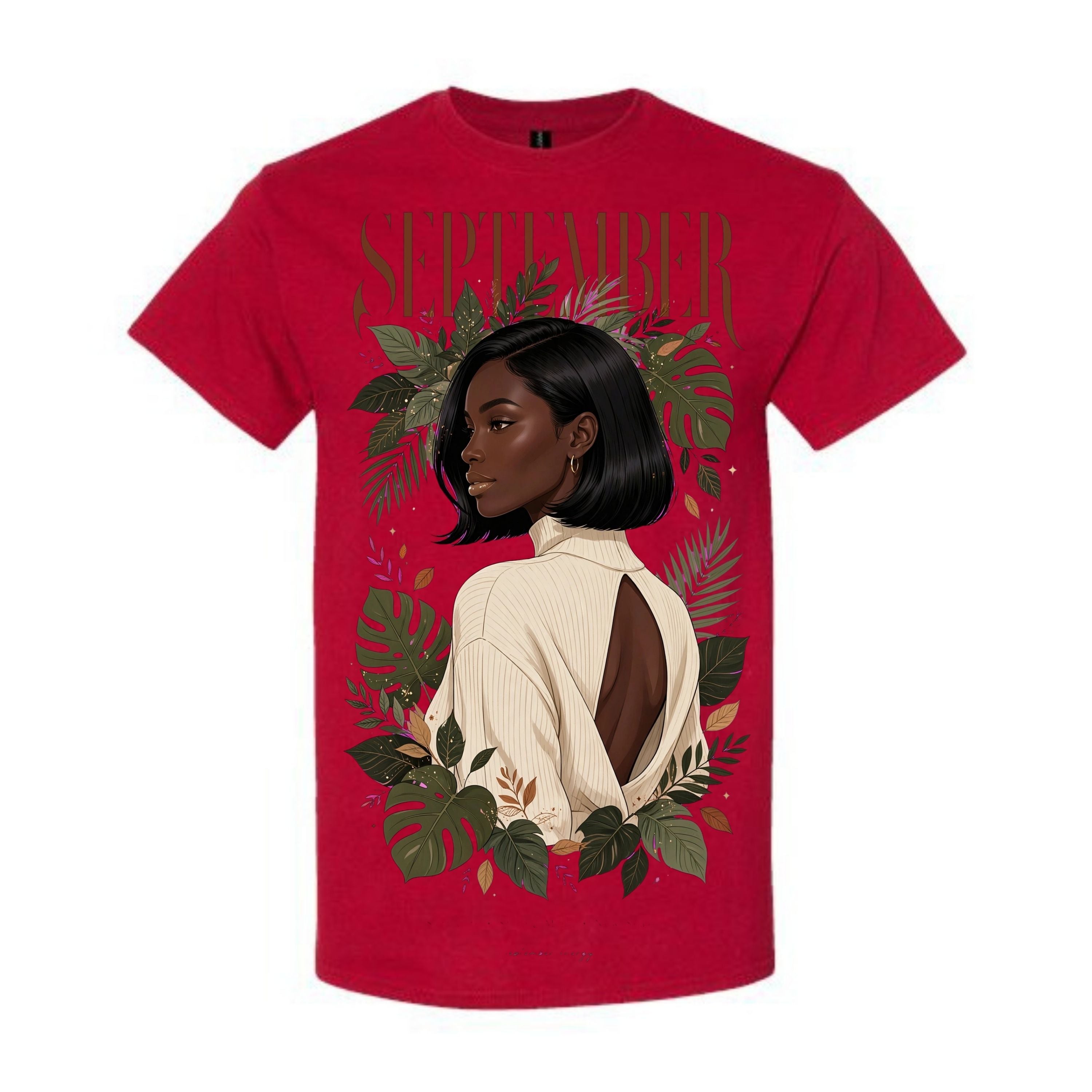 September T Shirt September Virgo Girl Graphic Tee Elegant September Woman Shirt Fall Aesthetic Shirt September Energy Shirt Gift For September Birthday Women