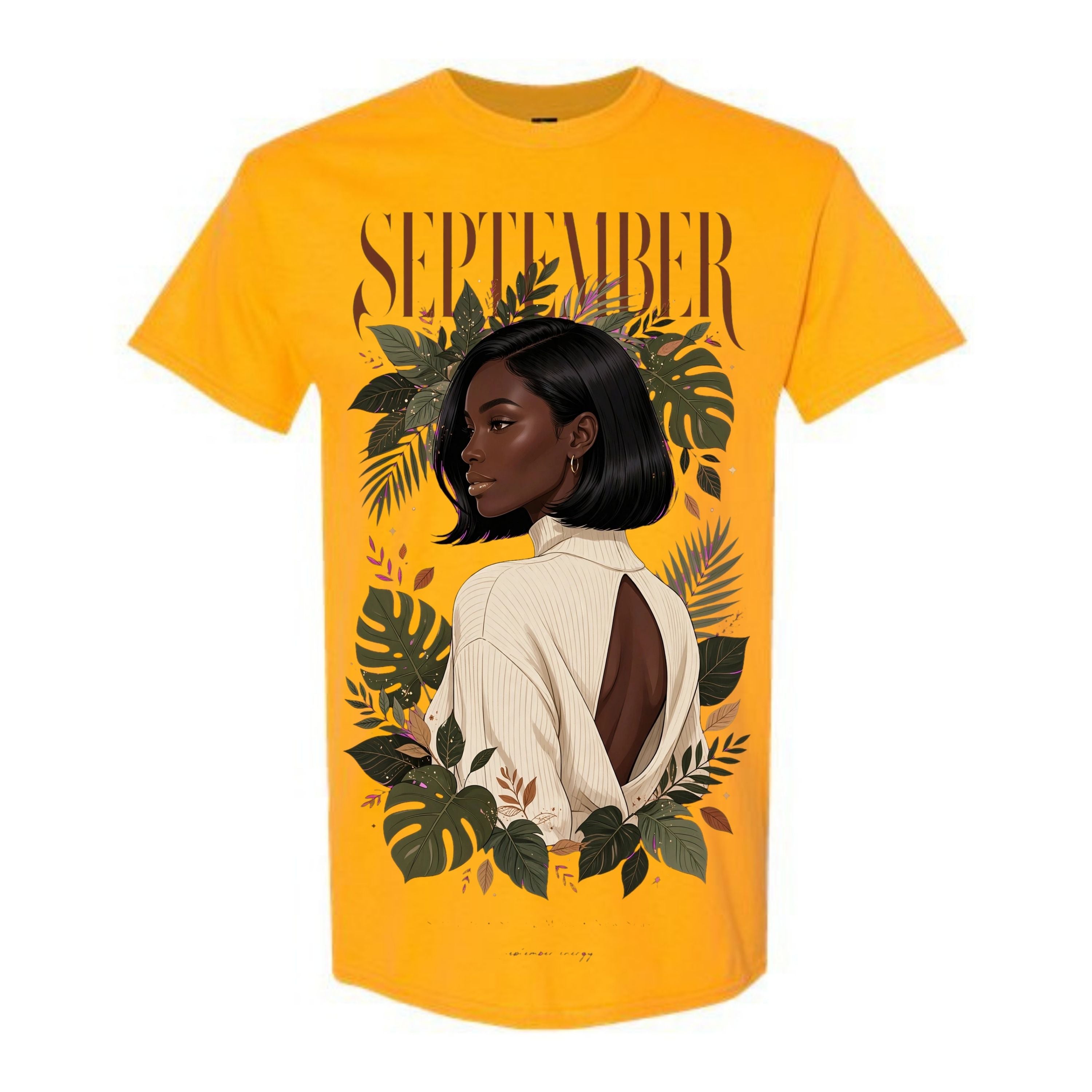 September T Shirt September Virgo Girl Graphic Tee Elegant September Woman Shirt Fall Aesthetic Shirt September Energy Shirt Gift For September Birthday Women