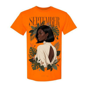 September T Shirt September Virgo Girl Graphic Tee Elegant September Woman Shirt Fall Aesthetic Shirt September Energy Shirt Gift For September Birthday Women