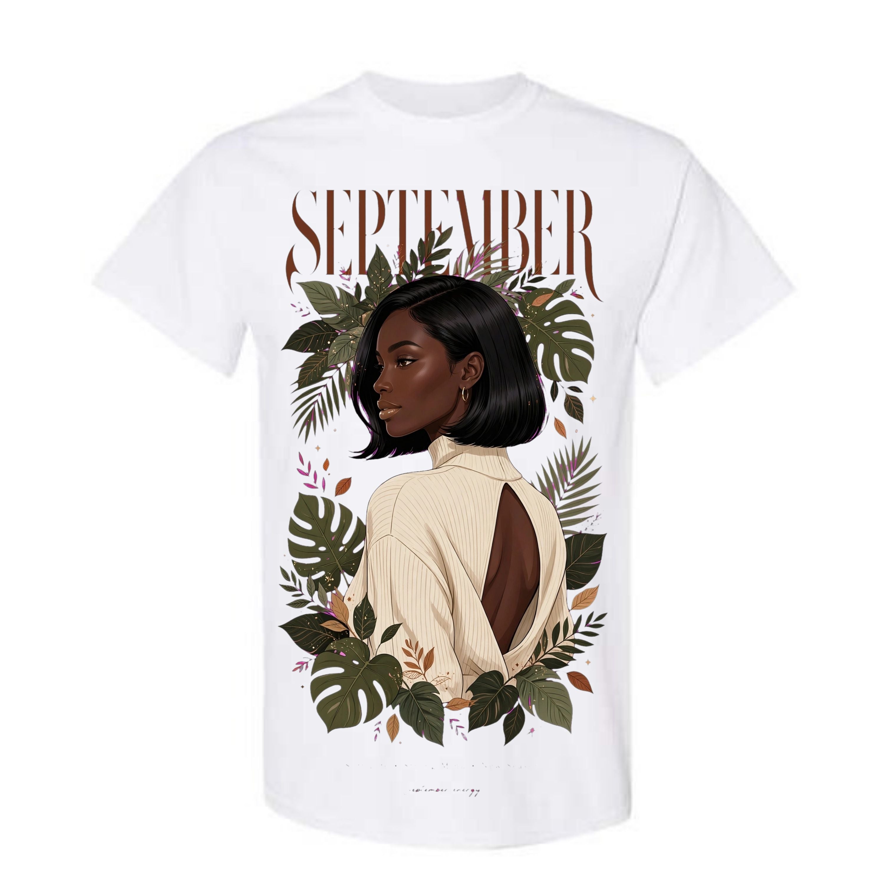 September T Shirt September Virgo Girl Graphic Tee Elegant September Woman Shirt Fall Aesthetic Shirt September Energy Shirt Gift For September Birthday Women