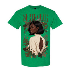 September T Shirt September Virgo Girl Graphic Tee Elegant September Woman Shirt Fall Aesthetic Shirt September Energy Shirt Gift For September Birthday Women