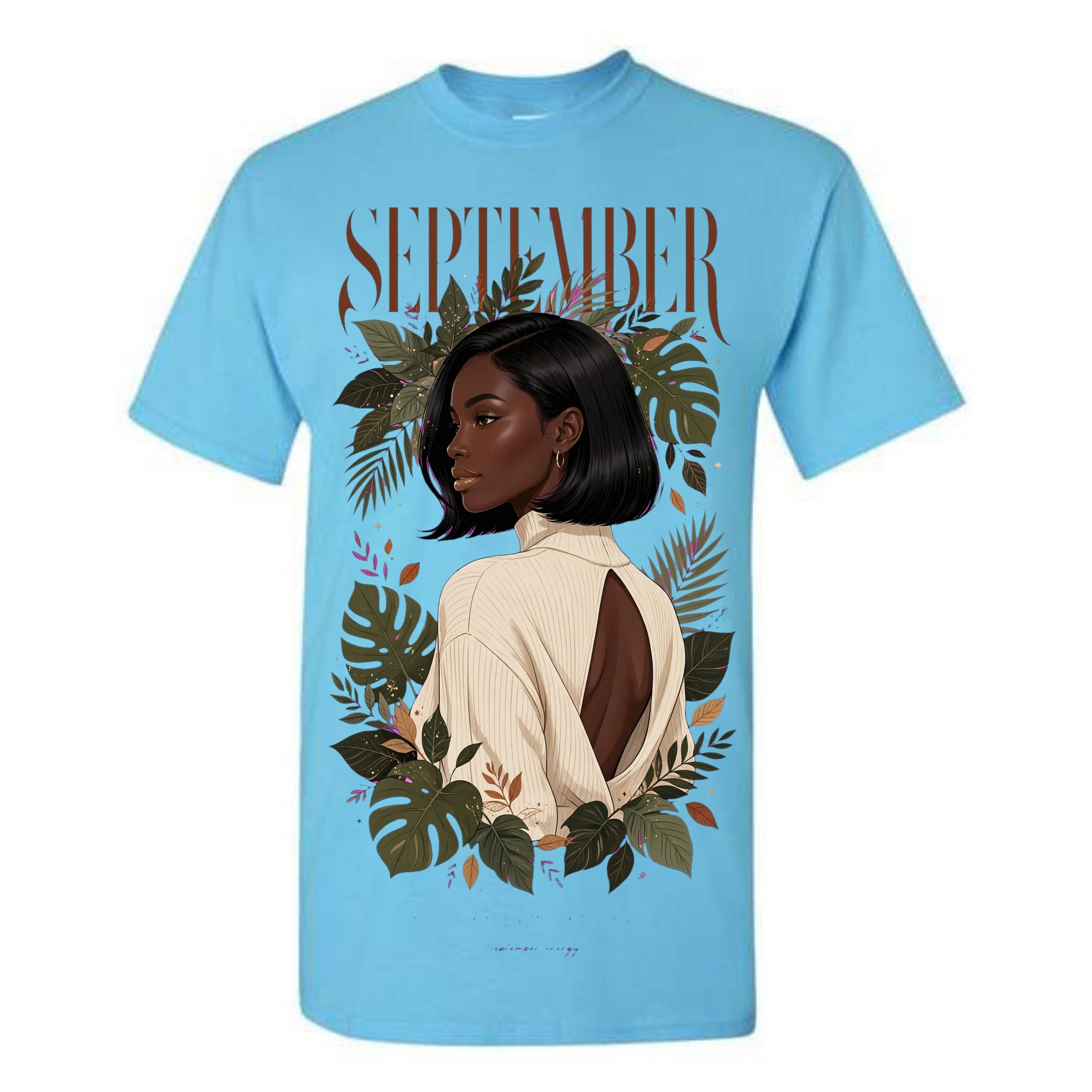September T Shirt September Virgo Girl Graphic Tee Elegant September Woman Shirt Fall Aesthetic Shirt September Energy Shirt Gift For September Birthday Women