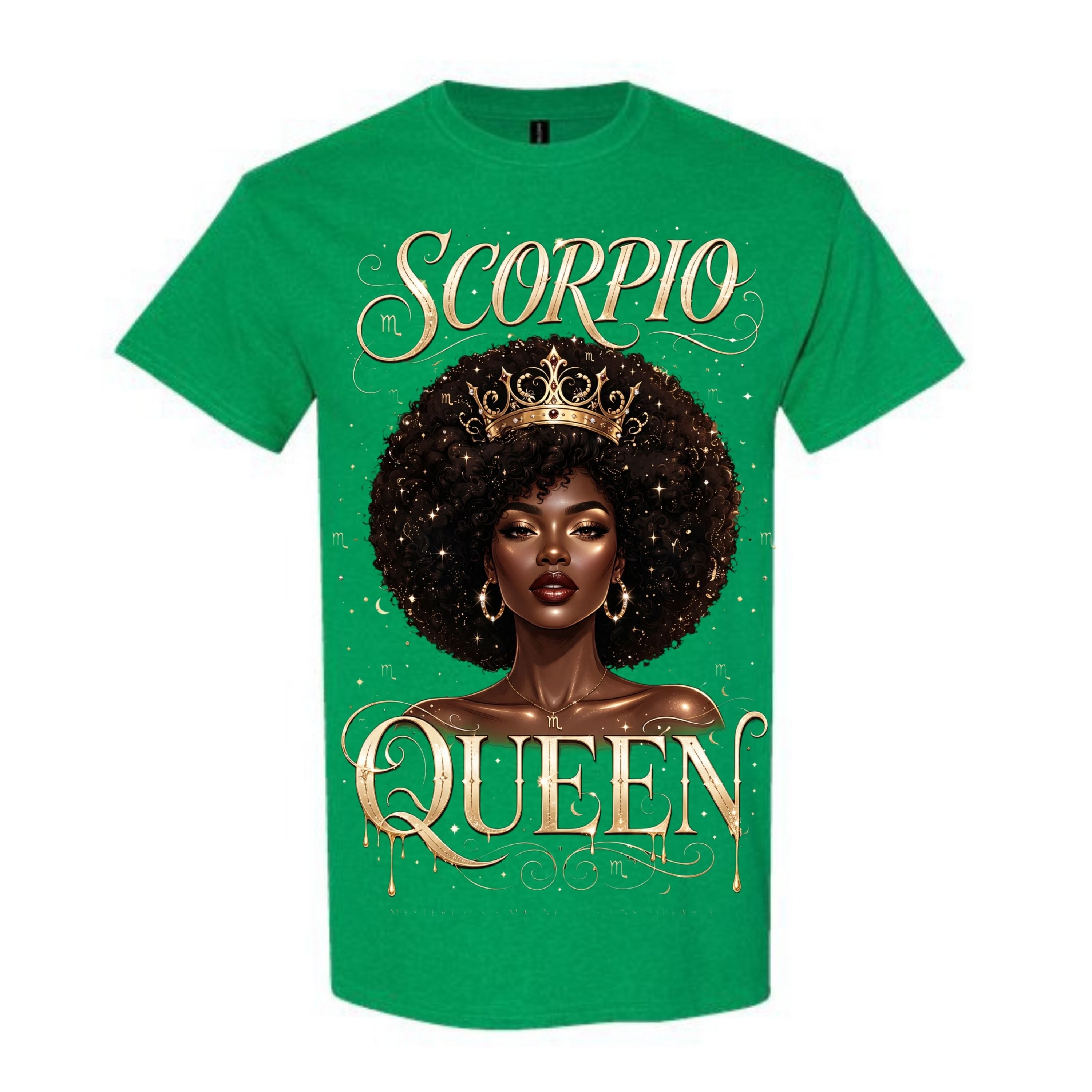 Scorpio Queen T Shirt Scorpio Zodiac Graphic Tee Gold Crown Scorpio Girl Shirt Regal Scorpio Queen Shirt Luxury Zodiac Shirt Gift For Scorpio Women