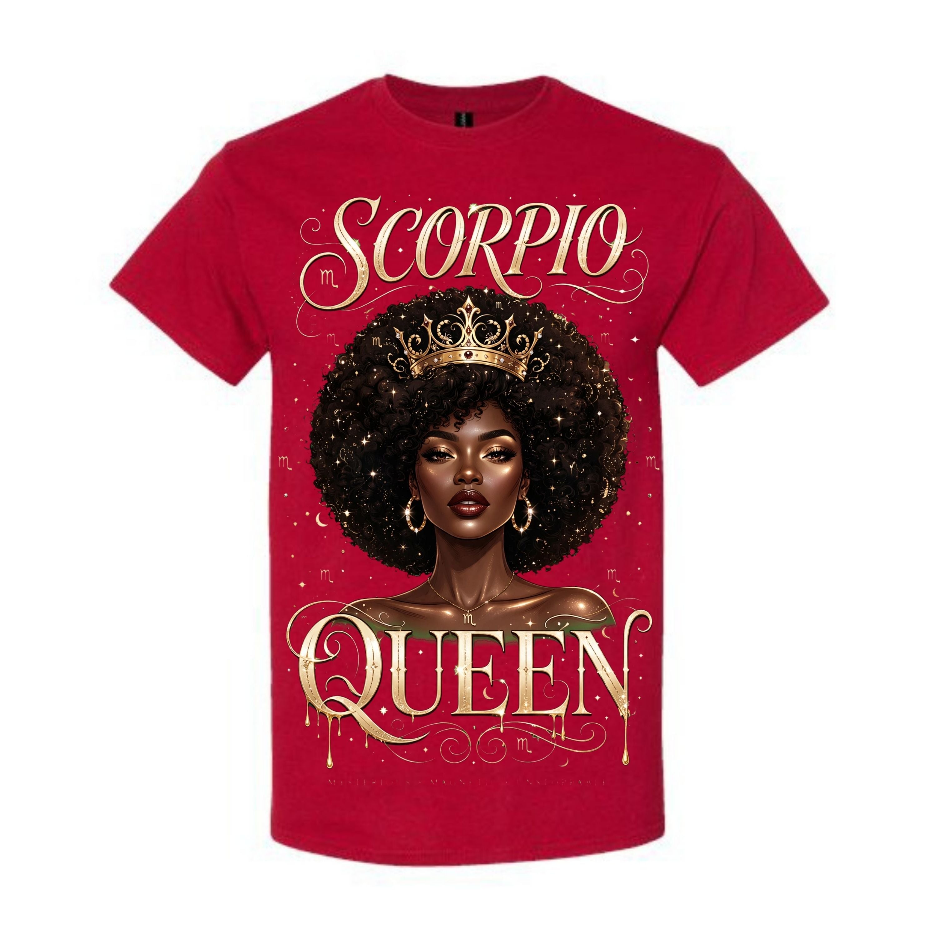 Scorpio Queen T Shirt Scorpio Zodiac Graphic Tee Gold Crown Scorpio Girl Shirt Regal Scorpio Queen Shirt Luxury Zodiac Shirt Gift For Scorpio Women