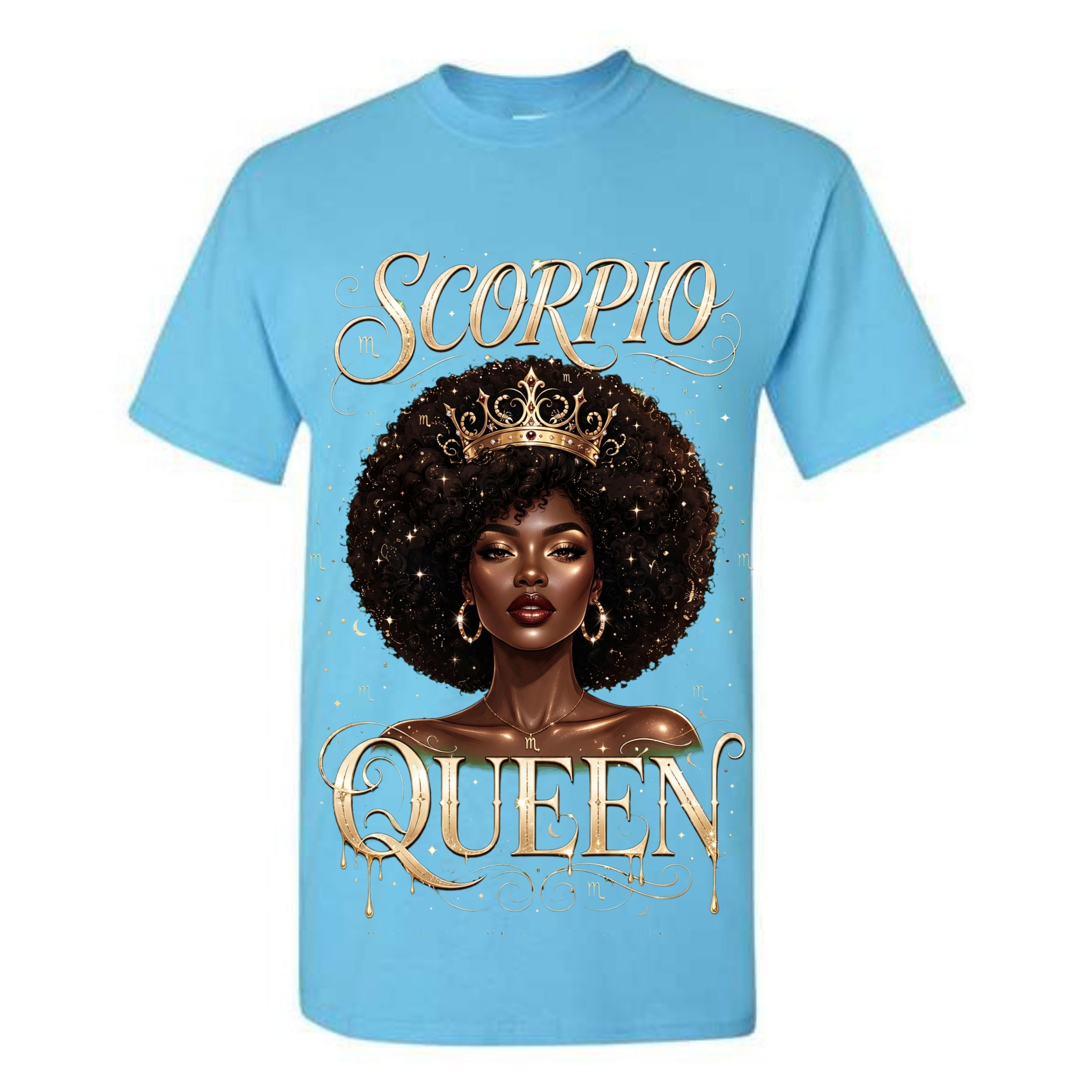 Scorpio Queen T Shirt Scorpio Zodiac Graphic Tee Gold Crown Scorpio Girl Shirt Regal Scorpio Queen Shirt Luxury Zodiac Shirt Gift For Scorpio Women
