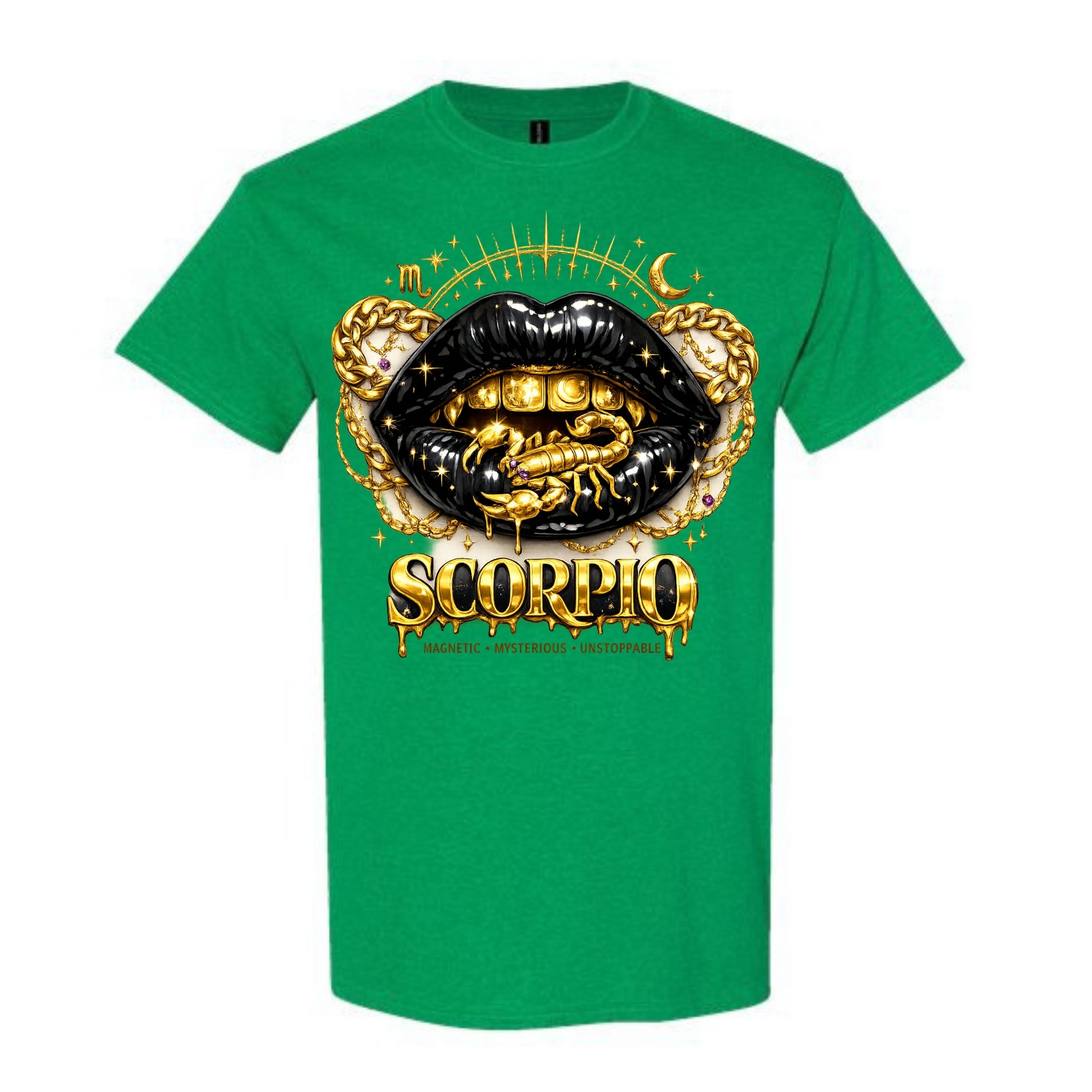 Scorpio T Shirt Scorpio Zodiac Graphic Tee Gold Grillz Lips Shirt Black Lips Scorpio Shirt Magnetic Scorpio Shirt Gift For Scorpio Women