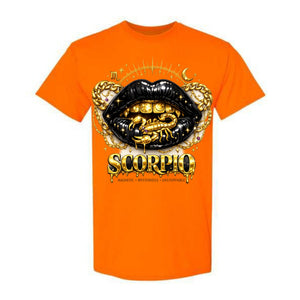 Scorpio T Shirt Scorpio Zodiac Graphic Tee Gold Grillz Lips Shirt Black Lips Scorpio Shirt Magnetic Scorpio Shirt Gift For Scorpio Women