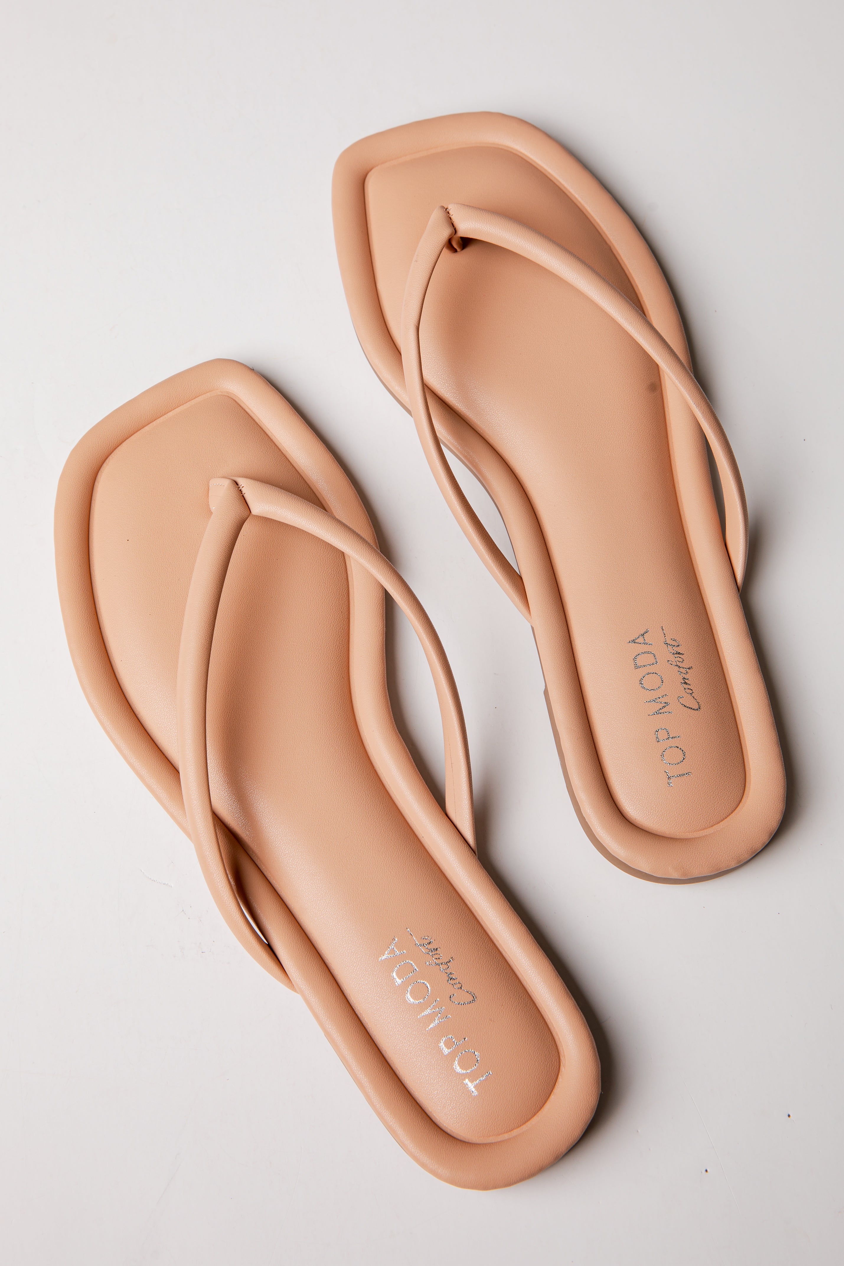 Effortless Days Nude Double Strap Slide Sandals