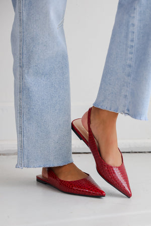 FINAL SALE - How It Goes Sling Back Flats