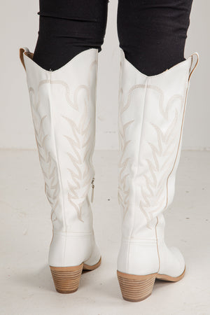 From Here On Out White Western Boots