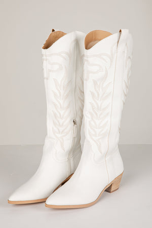 From Here On Out White Western Boots